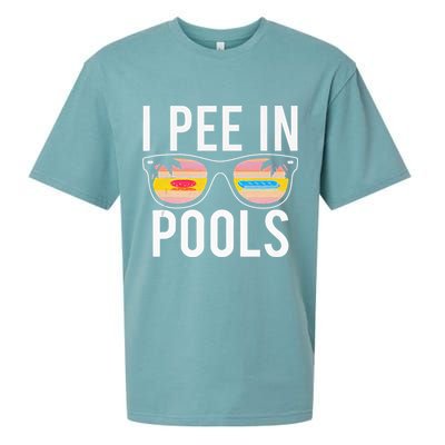 I Pee In Pools Sueded Cloud Jersey T-Shirt