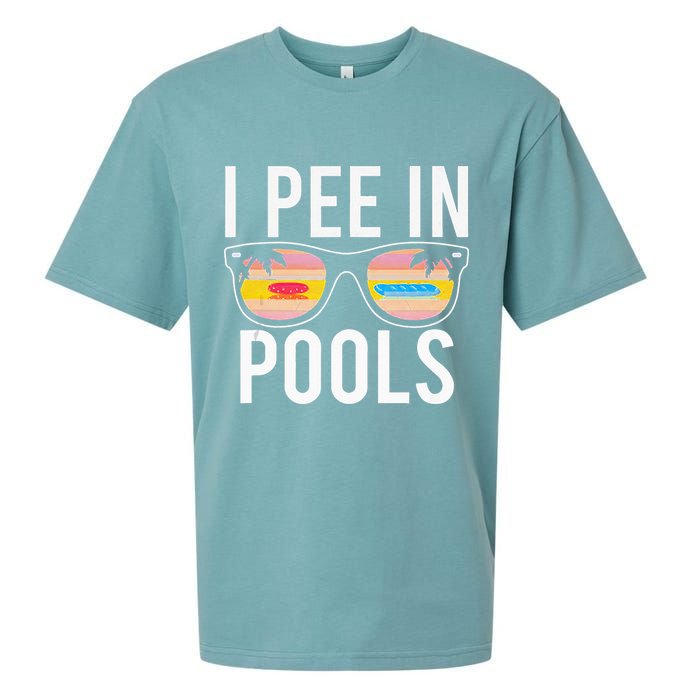 I Pee In Pools Sueded Cloud Jersey T-Shirt