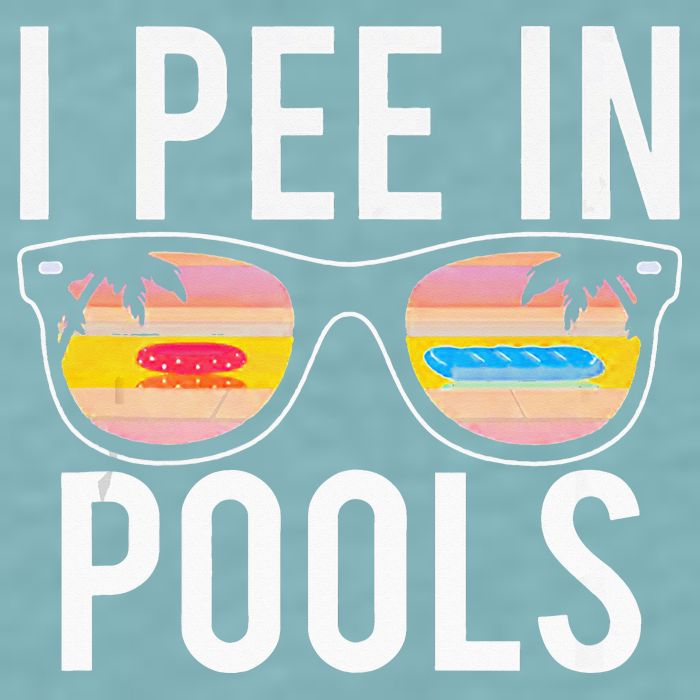 I Pee In Pools Sueded Cloud Jersey T-Shirt