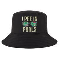 I Pee In Pools Glasses Summer Vacation Funny Cool Comfort Performance Bucket Hat