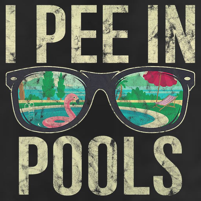 I Pee In Pools Glasses Summer Vacation Funny Cool Comfort Performance Bucket Hat