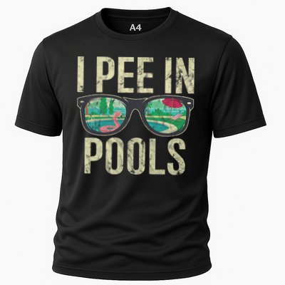 I Pee In Pools Glasses Summer Vacation Funny Performance Shirt