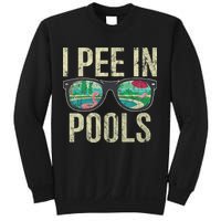 I Pee In Pools Glasses Summer Vacation Funny Sweatshirt