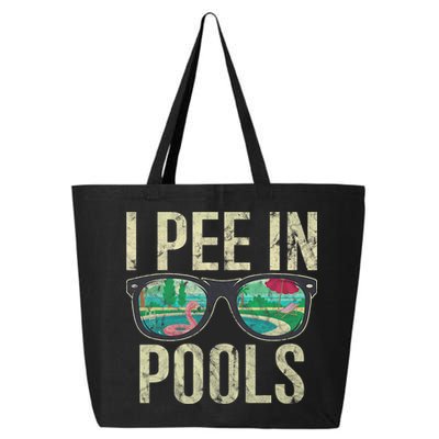 I Pee In Pools Glasses Summer Vacation Funny 25L Jumbo Tote