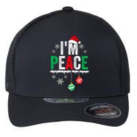 IM Peace I Come In Peace Funny Matching Couple Christmas Flexfit Unipanel Trucker Cap