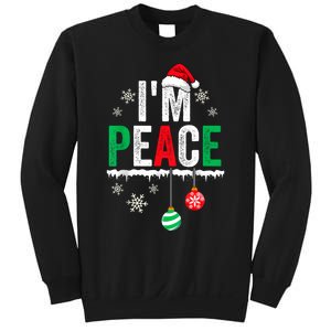 IM Peace I Come In Peace Funny Matching Couple Christmas Sweatshirt