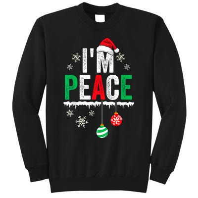 IM Peace I Come In Peace Funny Matching Couple Christmas Sweatshirt