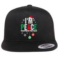 IM Peace I Come In Peace Funny Matching Couple Christmas Flat Bill Trucker Hat