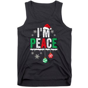 IM Peace I Come In Peace Funny Matching Couple Christmas Tank Top