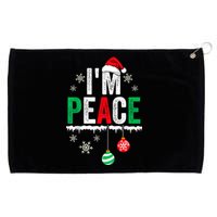 IM Peace I Come In Peace Funny Matching Couple Christmas Grommeted Golf Towel