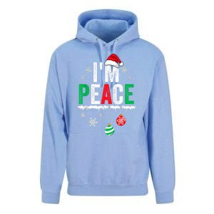 IM Peace I Come In Peace Funny Matching Couple Christmas Unisex Surf Hoodie