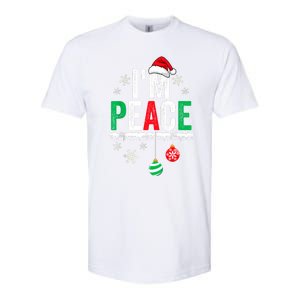 IM Peace I Come In Peace Funny Matching Couple Christmas Softstyle CVC T-Shirt