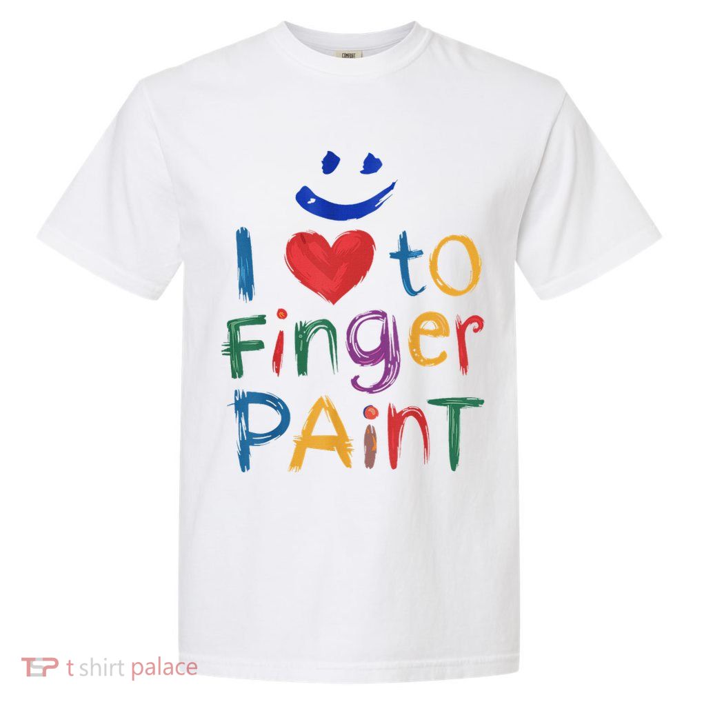 IM Paint I Love To Finger Paint Couple Garment-Dyed Heavyweight T-Shirt