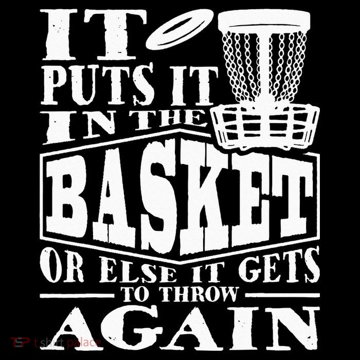 It Puts It In The Basket Disc Golf Player Disc Golfer Button