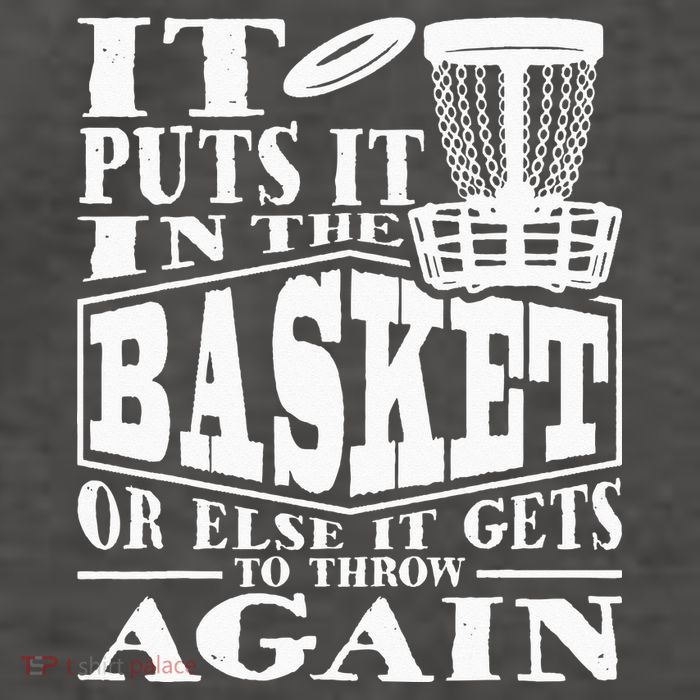 It Puts It In The Basket Disc Golf Player Disc Golfer Vector Backpack
