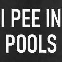 I Pee In Pools Funny Jokes Sarcastic Sayings 7 Panel Mesh Trucker Snapback Hat