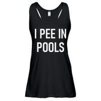 I Pee In Pools Funny Jokes Sarcastic Sayings Ladies Essential Flowy Tank
