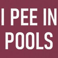 I Pee In Pools Funny Jokes Sarcastic Sayings 16oz Travel Tumbler