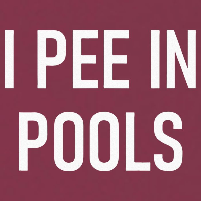 I Pee In Pools Funny Jokes Sarcastic Sayings 16oz Travel Tumbler