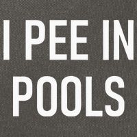 I Pee In Pools Funny Jokes Sarcastic Sayings Cotton Canvas Backpack
