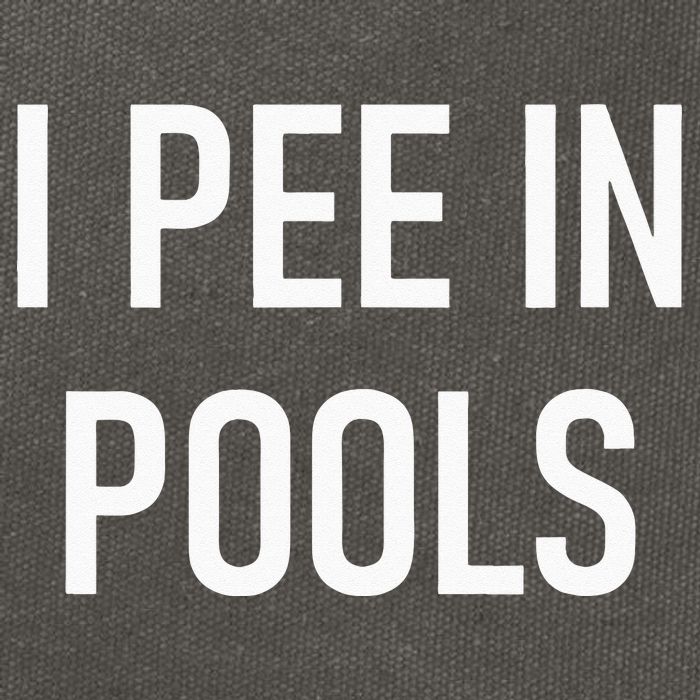 I Pee In Pools Funny Jokes Sarcastic Sayings Cotton Canvas Backpack