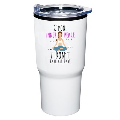 Inner Peace I Don't Have All Day Funny Yoga Tumbler