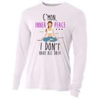 Inner Peace I Don't Have All Day Funny Yoga Cooling Performance Long Sleeve Crew