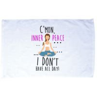 Inner Peace I Don't Have All Day Funny Yoga Microfiber Hand Towel