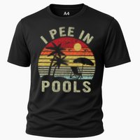 I Pee In Pools Sarcastic Sayings For Pools Lovers Retro Performance Shirt