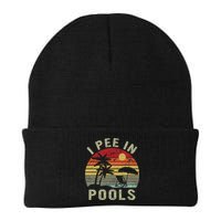 I Pee In Pools Sarcastic Sayings For Pools Lovers Retro Beanie