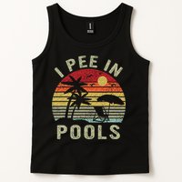 I Pee In Pools Sarcastic Sayings For Pools Lovers Retro Tank Top