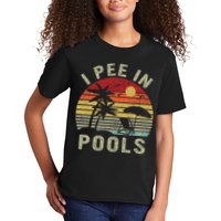 I Pee In Pools Sarcastic Sayings For Pools Lovers Retro Kids T-Shirt