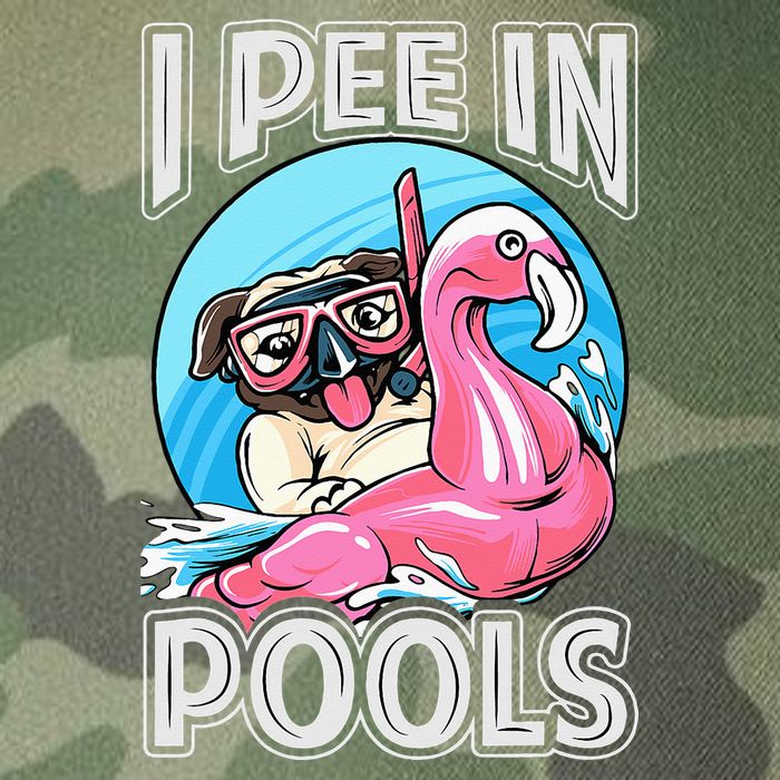 I Pee In Pools Funny Dog Swimming Pool Jokes Legacy Tie Dye Trucker Hat