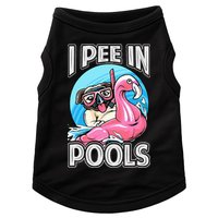 I Pee In Pools Funny Dog Swimming Pool Jokes Doggie Tank