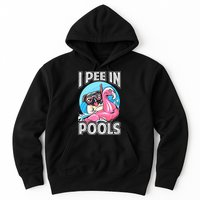 I Pee In Pools Funny Dog Swimming Pool Jokes Hoodie