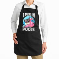 I Pee In Pools Funny Dog Swimming Pool Jokes Apron