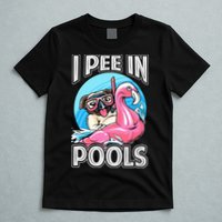 I Pee In Pools Funny Dog Swimming Pool Jokes T-Shirt