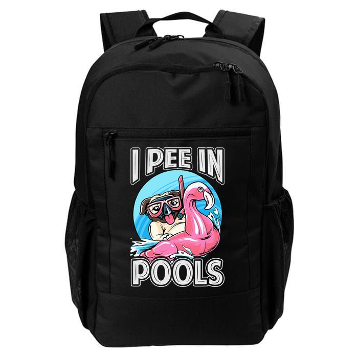 I Pee In Pools Funny Dog Swimming Pool Jokes Backpack