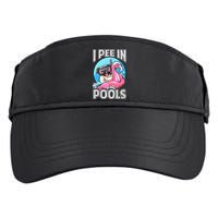 I Pee In Pools Funny Dog Swimming Pool Jokes Adult Drive Performance Visor