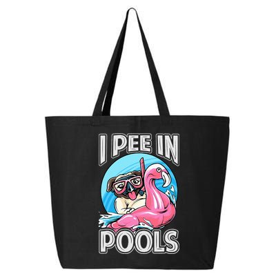 I Pee In Pools Funny Dog Swimming Pool Jokes 25L Jumbo Tote