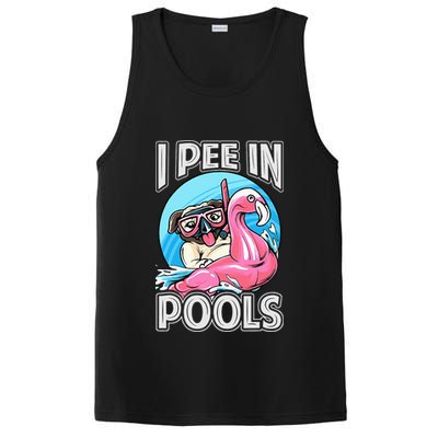 I Pee In Pools Funny Dog Swimming Pool Jokes PosiCharge Competitor Tank