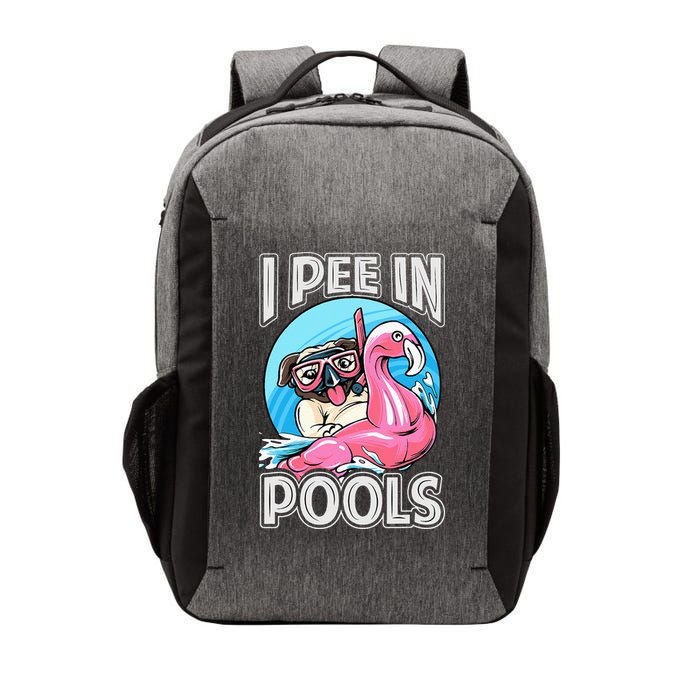 I Pee In Pools Funny Dog Swimming Pool Jokes Vector Backpack