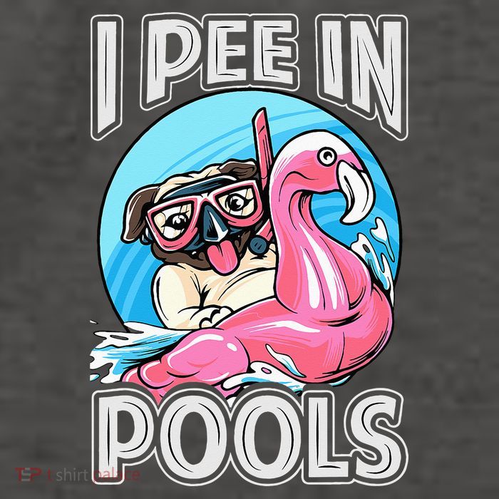 I Pee In Pools Funny Dog Swimming Pool Jokes Vector Backpack