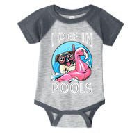 I Pee In Pools Funny Dog Swimming Pool Jokes Infant Baby Jersey Bodysuit