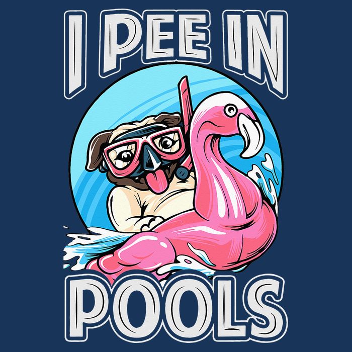 I Pee In Pools Funny Dog Swimming Pool Jokes Infant Baby Jersey Bodysuit