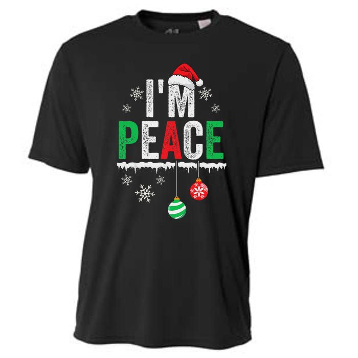 IM Peace I Come In Peace Funny Matching Couple Christmas Cooling Performance Crew T-Shirt