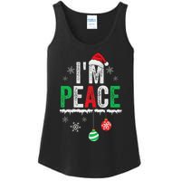 IM Peace I Come In Peace Funny Matching Couple Christmas Ladies Essential Tank