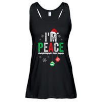 IM Peace I Come In Peace Funny Matching Couple Christmas Ladies Essential Flowy Tank