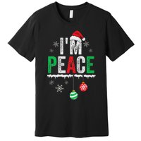 IM Peace I Come In Peace Funny Matching Couple Christmas Premium T-Shirt