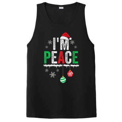 IM Peace I Come In Peace Funny Matching Couple Christmas PosiCharge Competitor Tank